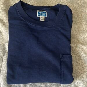J. Crew Deep Blue Crewneck Tee